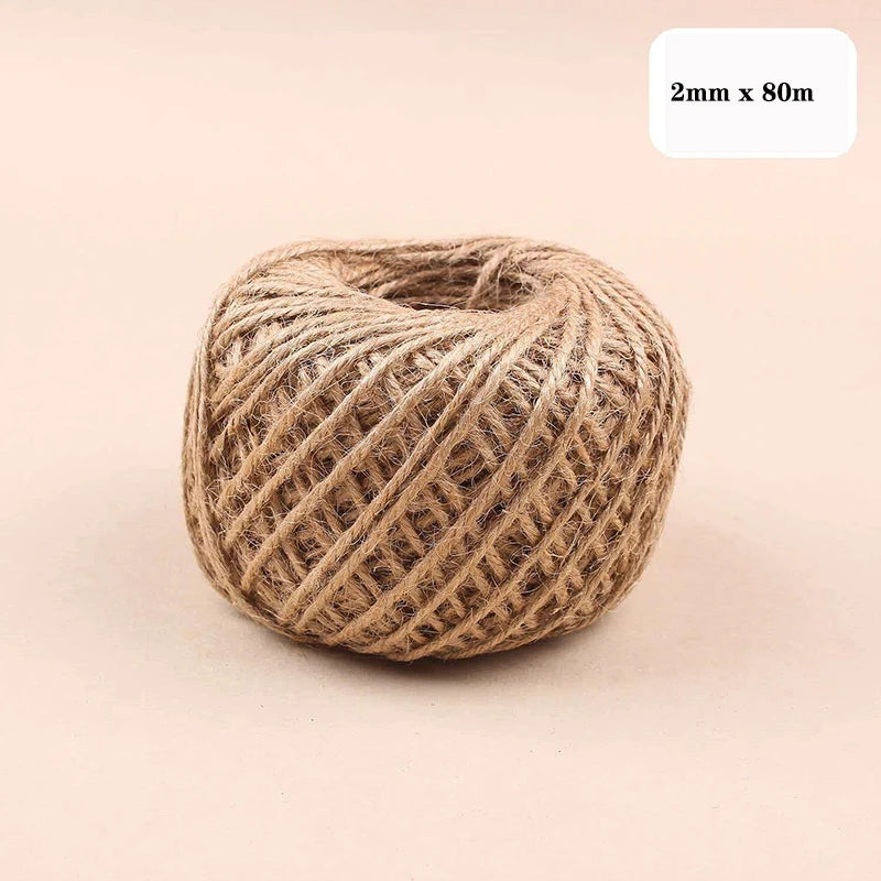 corde jute naturelle 1mm 14mm artisanale rustique décoration maison bricolage macramé fibrée marron clair