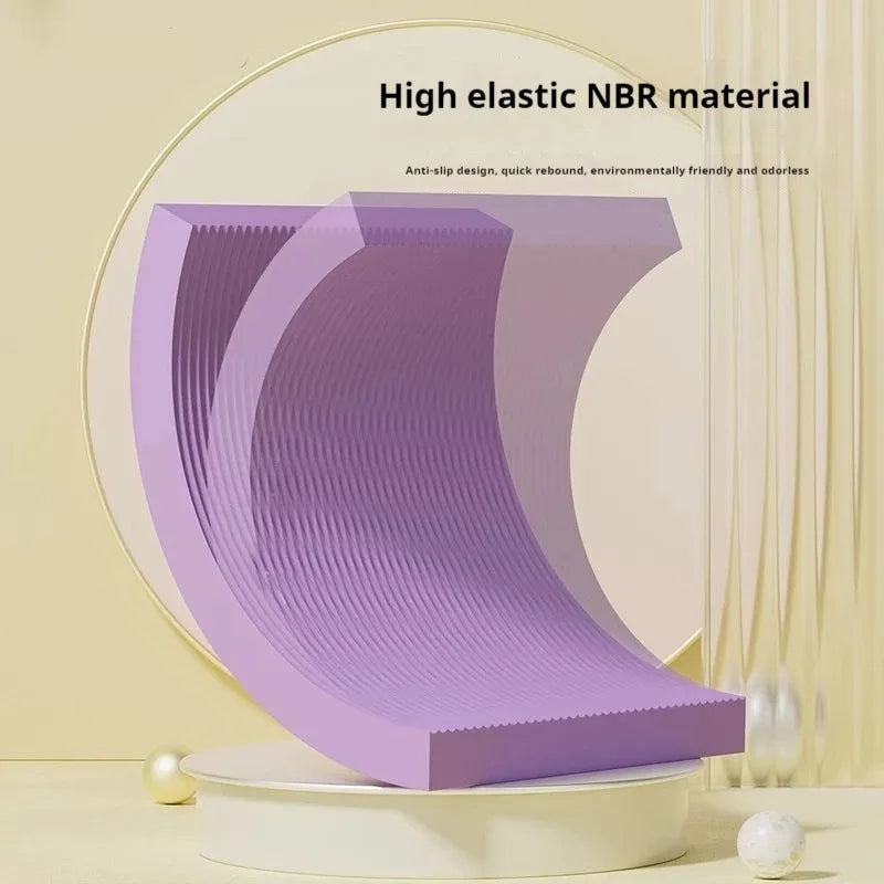 tapis yoga antidérapant violet texturé exercices physiques fitness contemporain minimaliste