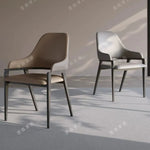 chaise moderne bois métal couleur beige gris confortable adulte salon salle manger minimaliste