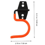 support mural moderne crochet noir orange outils jardin vélo fixations vis multiple'utilisation