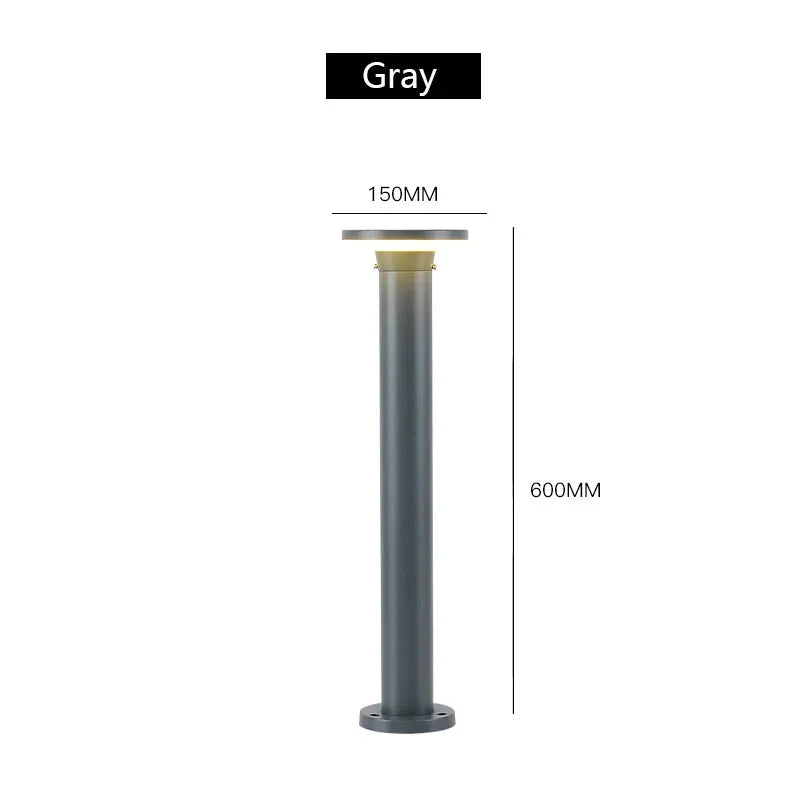 lampe extérieure led moderne imperméable ip65 aluminium noir gris adhésive fixe autonomes