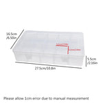 boîtes rangement transparentes empilables colorées poignée moderne 14.8cm 14.8cm 12.3cm