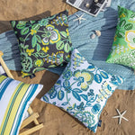 housses coussin imperméables fleurées modernes extérieur intérieur voiture 45x45cm deux lot