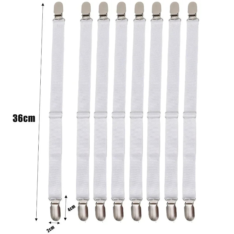 attaches lit clips métalliques couleur noir blanc beige pack 10pcs fixations housse matelas