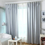 rideau blackout moderne plissé opaque argenté gris blanc chambre polyester