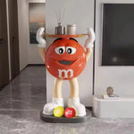 table basse m&m's ludique pop art rouge jaune personnalisable salon décoration moderne chambre