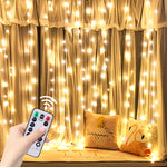 guirlande lumineuse blanc chaud moderne 3m 2m 1m led points lumineux translucide télécommande usb
