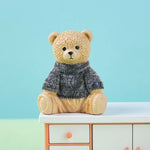 figurine résine ours peluche moderne détaillée couleur multiple décoration jardin anniversaire accessoire diy