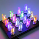 veilleuse usb led moderne nuit chambre adhésive couleurs transparentes blanc chaud 360degagement