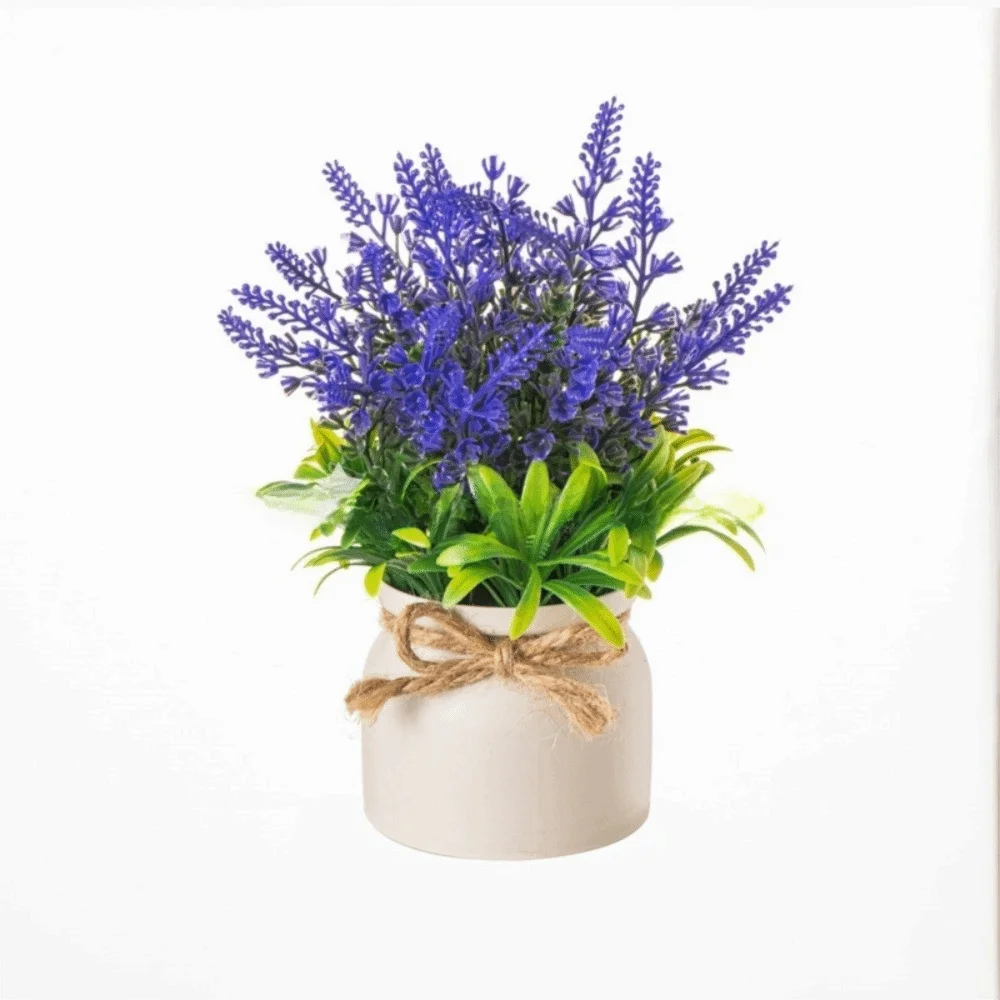 plantes artificielles modernes feuilles fleurs multicolores pot décoration intérieure extérieure