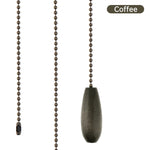 chaînes pull bois blanc brun noyer argent darkwood ventilateur lampe minimaliste