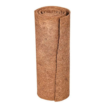 tapis naturel fibre coco marron clair texture rustique antidérapant isolation hivernale pot fleurs 100cm