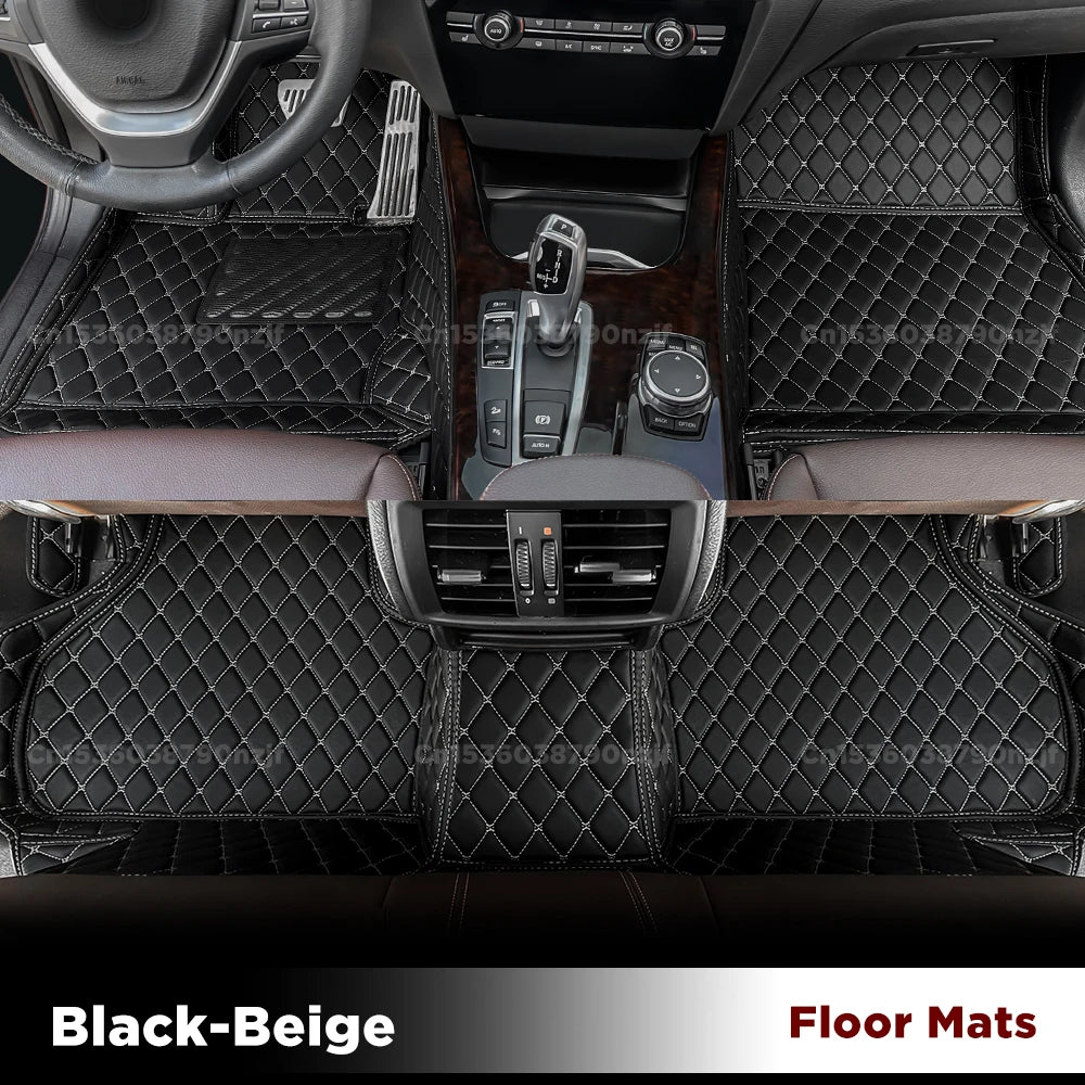 tapis sol coffre cuir mercedes benz ml w164 2008 2011 luxe noir