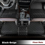 tapis sol coffre cuir mercedes benz ml w164 2008 2011 luxe noir