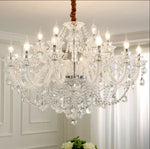 lustre cristal transparent classique suspension ornements décoratifs haute luminosité semi encastrée