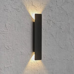 applique murale moderne extérieure led étanche ip65 adhésive noire aluminium grande taille 220v