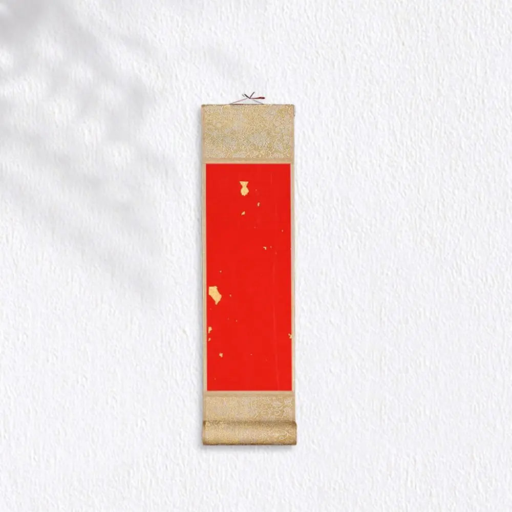 peinture calligraphie chinoise papier art decor maison moderne lettre rouge jaune vert orange