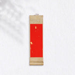 peinture calligraphie chinoise papier art decor maison moderne lettre rouge jaune vert orange