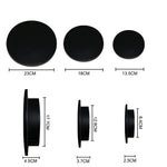 applique murale led moderne ronde extérieure imperméable aluminium noir blanc
