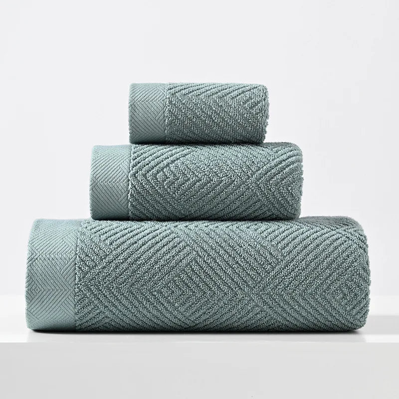 serviettes coton rayées jaune marron orange gris modernes absorbantes douces