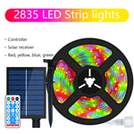 ruban led solaire multicolore modes télécommande moderne décoration extérieure ip67 10mètres