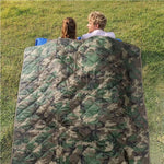Housse de couette imperméable motif camouflage rouge