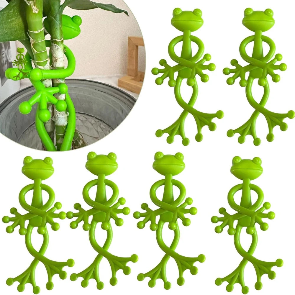 support plante forme grenouille vert adhésif moderne stable jardin intérieur extérieur plastique