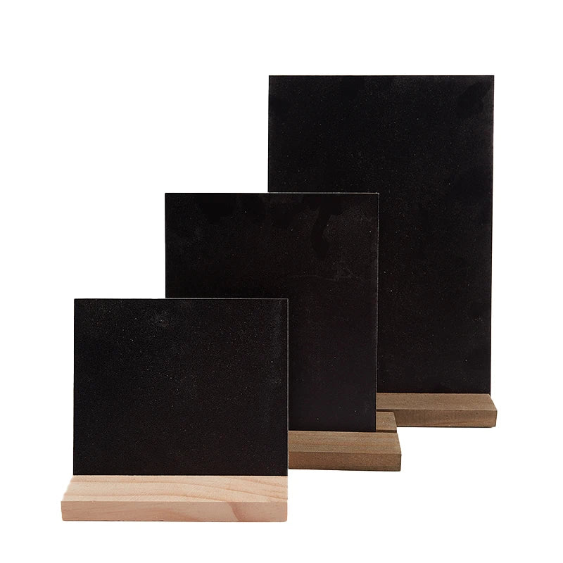 tableau noir support bois moderne effaçable affichage étiquette prix panneau daffichage affichages enregistrements opacité