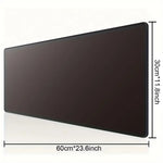 tapis souris noir uni moderne antidérapant caoutchouc adhésif 30x60cm 30x70cm 30x80cm 40x70cm