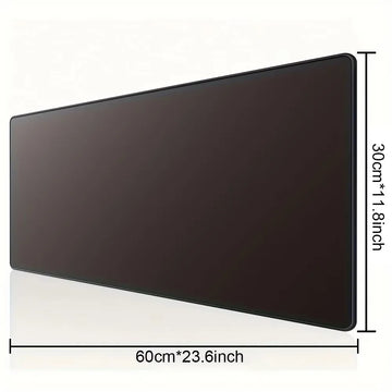 tapis souris noir uni moderne antidérapant caoutchouc adhésif 30x60cm 30x70cm 30x80cm 40x70cm