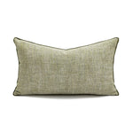 coussin vert olive rayures moderne décoration intérieure blanc motif géométrique noir plissé