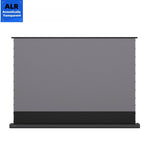 écran projection solaire ultra fin perforé gris moderne certifié 4K 16x9 blanc noir