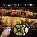 ruban led solaire ip67 waterproof 5m multicolore télécommande moderne extérieur noël