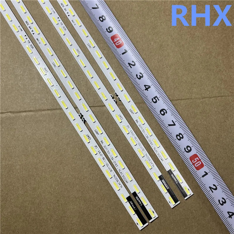 ruban led blanc 54 led 52cm moderne clips fixation 6v