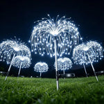 lumière solaire feu d'artifice blanc chaud moderne extérieure autoinstallation festive led jardin patios balcon