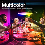 ampoule led e27 multicolore wifi bluetooth blanc chaud moderne