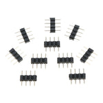 câble splitter led noir connecteurs multiples 5050 3528 header rgb 24v 1to4ways