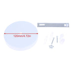 disques suspension lampes blanc noir ronds lisses modernes vis fixations bouchons protection