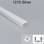 profils d'éclairage led aluminium blanc noir clips moderne 7mm 9mm 10mm 12mm