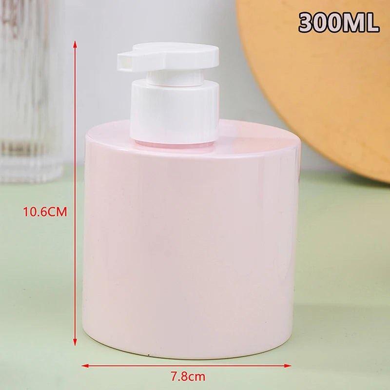flacons savon liquide 200ml 300ml vert rose blanc mat modernes minimalistes rechargeables voyage