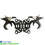 crochet plié aluminium fixe projecteur tête mobile clips 45 60mm porte 200kg noir industrielle