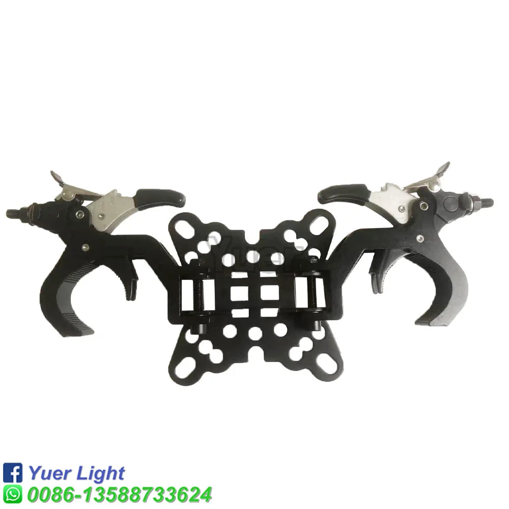 crochet plié aluminium fixe projecteur tête mobile clips 45 60mm porte 200kg noir industrielle