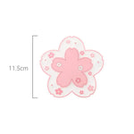 serviettes table rose fleurs blanches moderne non glissantes adhésives décoration intérieure 16cm