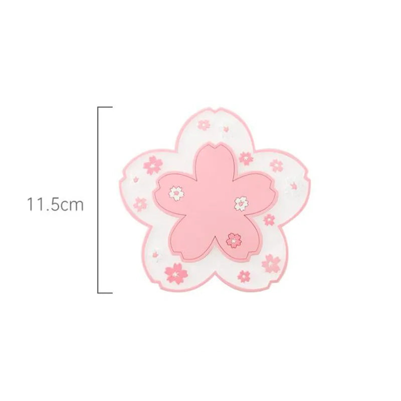 serviettes table rose fleurs blanches moderne non glissantes adhésives décoration intérieure 16cm