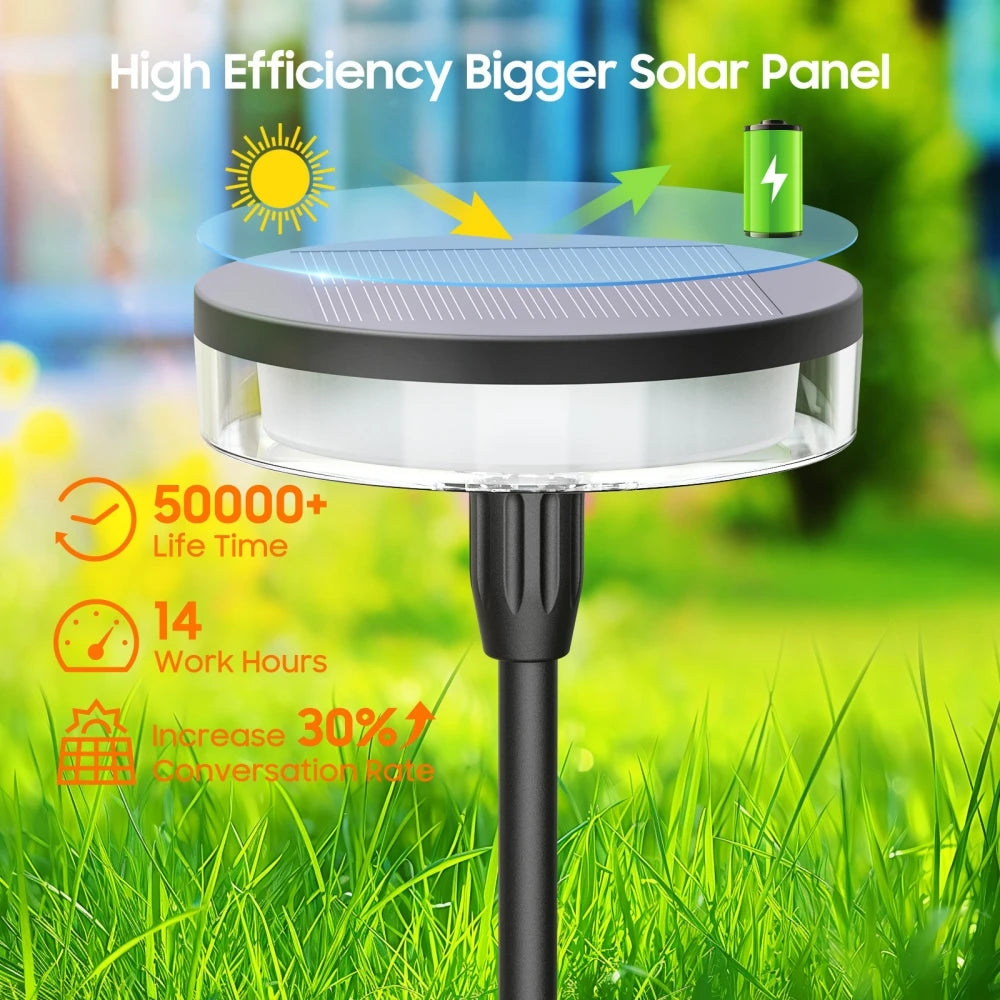 lumière solaire extérieure led ip65 noir blanc moderne minimaliste vis sol abat jour connecteur