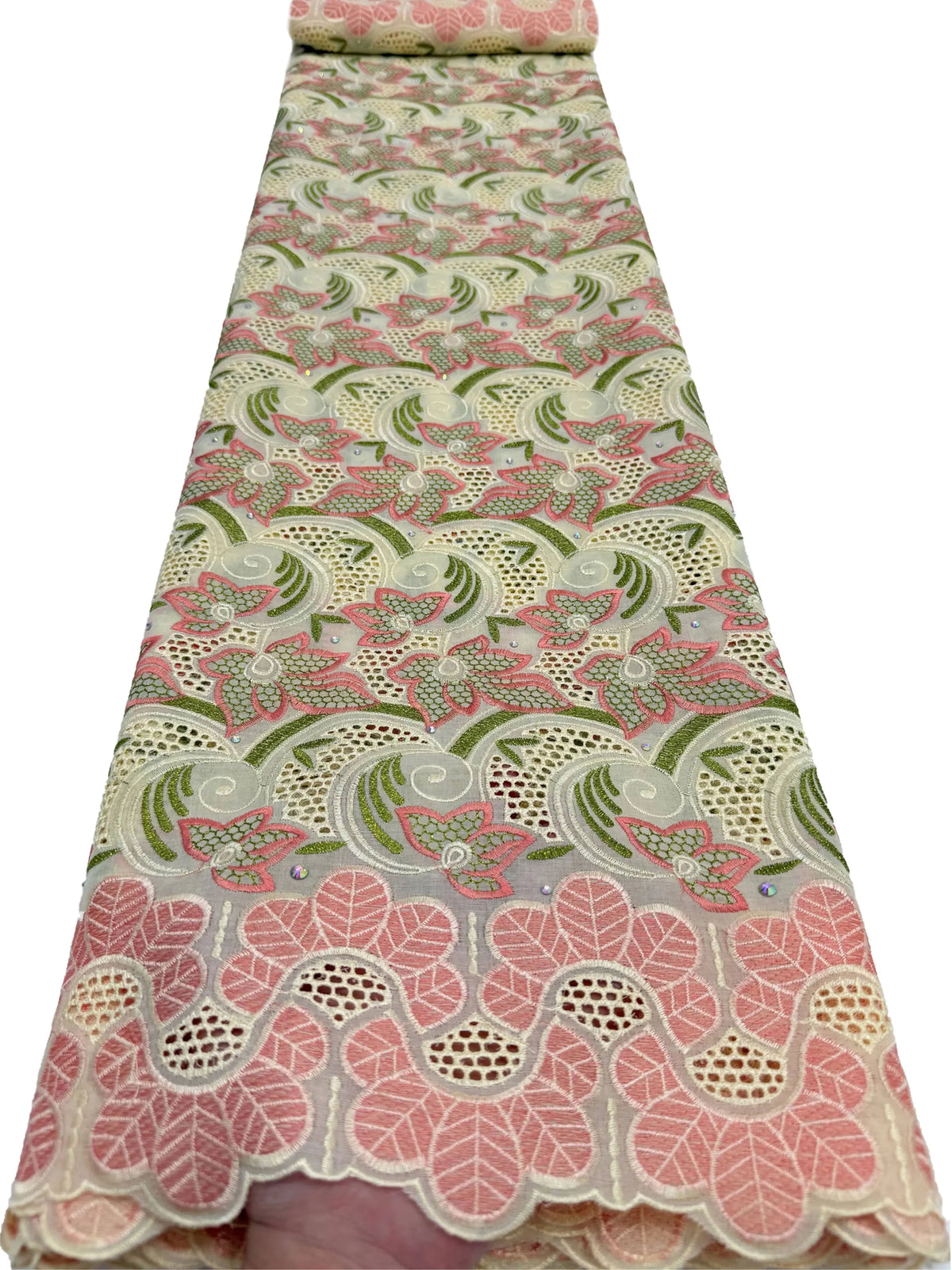 tissu brodé violet bleu rose floral occasion mariage qualité élevée dentelle polyester opaque élégant
