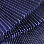 tissu voile plissé blanc bleu clair moderne polyester opacité respectueux environnement décoration bricolage couture