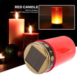 lampe solaire rouge blanche ornement doré moderne extérieur jardin décoration festive LED