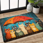 tapis multicolore chatons parapluie motifs chiens os moderne résistant extérieur 50x80cm 40x60cm