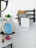 porte serviettes mural noir anti rust porte serviettes bain organisateur salle bain moderne